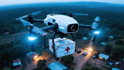 Autonomous Drones for Humanitarian Aid in Remote Areas
