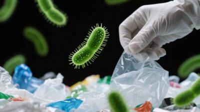 Bioengineered Bacteria for Plastic Waste Conversion