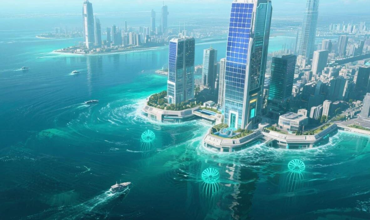 Floating Cities Powered by Ocean Currents