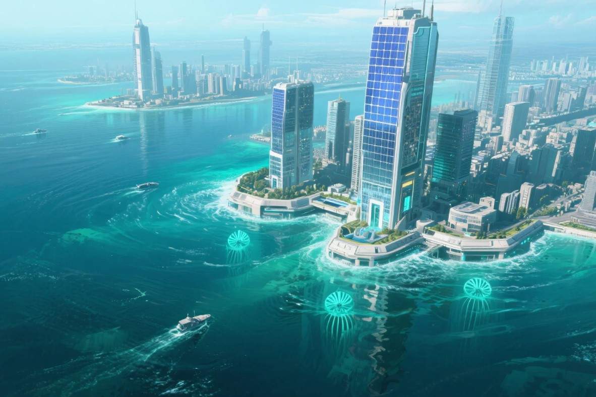 Floating Cities Powered by Ocean Currents - Aidness