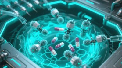 Microbial Nanobots for Targeted Antibiotic Delivery