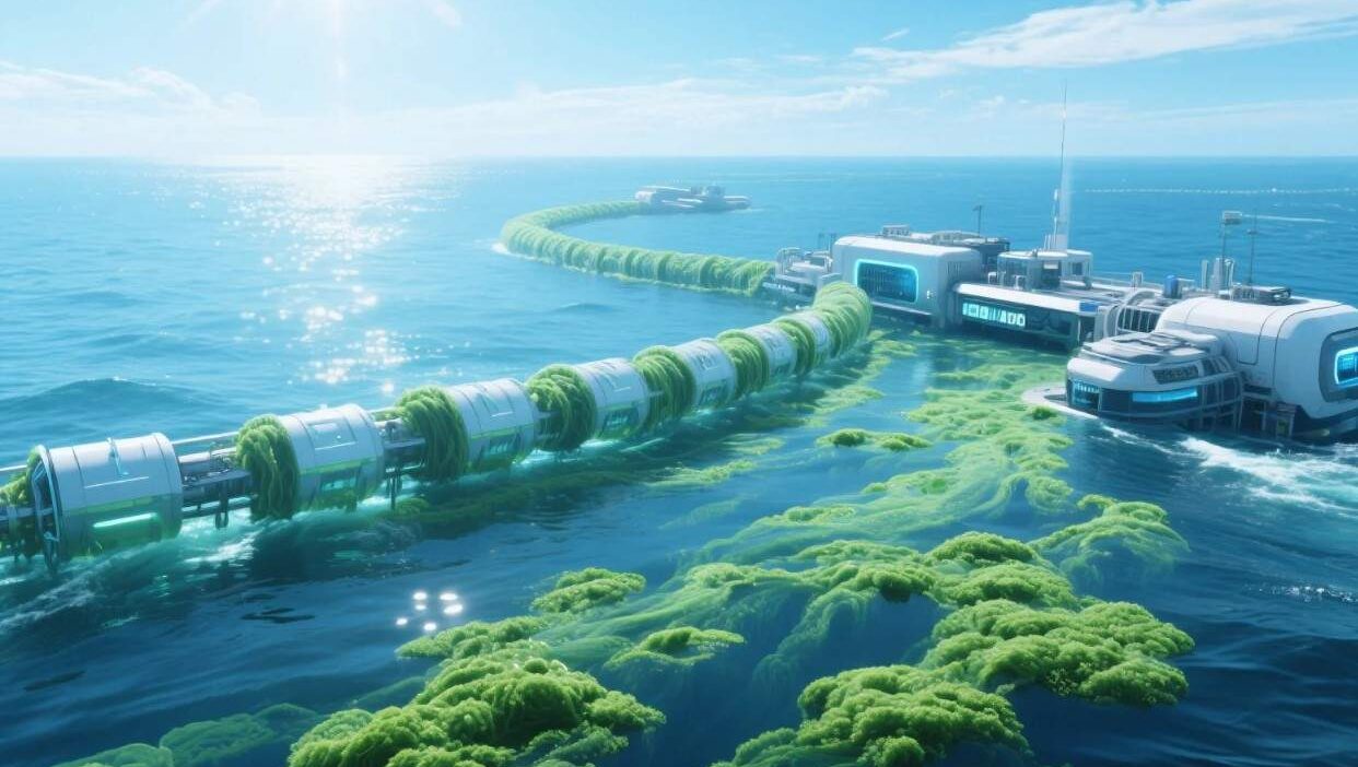 Ocean Cleanup Tech Powered by Algae Biofuels